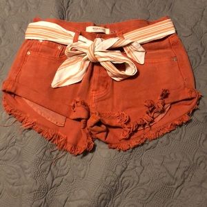 Mustard Seed denim cutoffs high waist size small